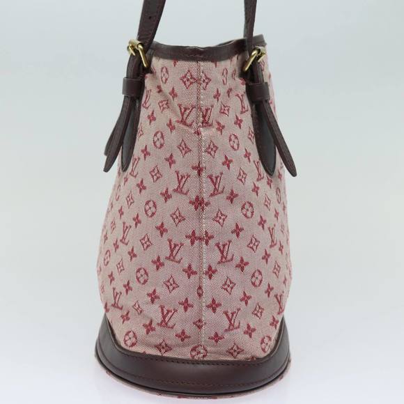 LOUIS VUITTON Monogram Mini Bucket PM Shoulder Bag Cherry LV Auth 81296 - Picture 3 of 16